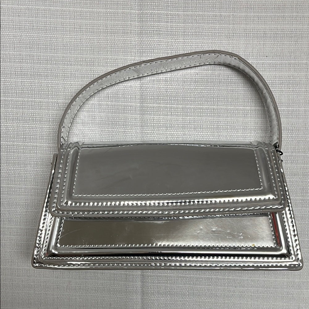 Zara New Silver Designer Women's Bag